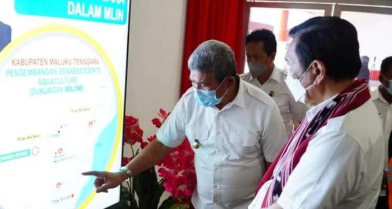 Malra Jadi Seaweed Estate, Menteri Trenggono Dukung Ide Bupati IMG 20211007 WA0050